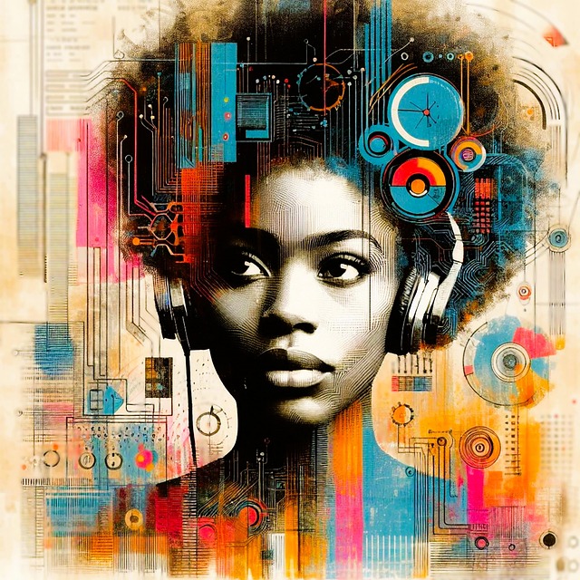 ai generated, woman, technology, matrix, beautiful, teenager, colorful, ki-generiert, telekommunikation, zukunft, dekorativ, animation, ki-erstellung, frau, porträt