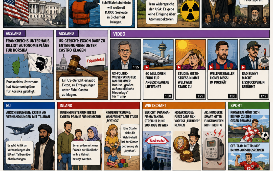 ORF Nachrichten als Comic-sagen Sie uns was Soe von Nachrichten in dieser Form halten
