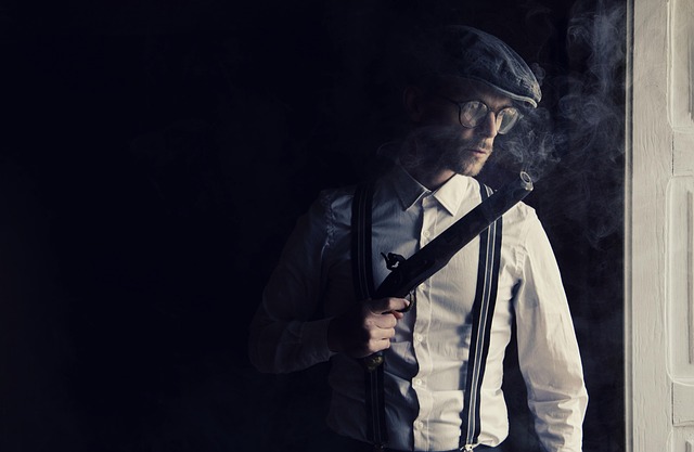 gun, gangster, mafia, crime, criminal, killer, murder, murderer, italian, sicilian, weapon, handgun, old, shooter, hitman, man, gunsmoke, classic